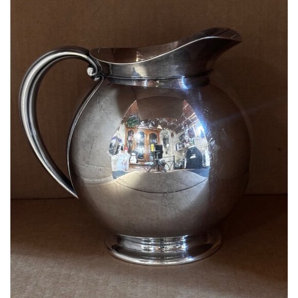 Reed & Barton Silver Plated Elegant Vintage 1950s Water Pitcher MCM READ - Picture 3 of 13